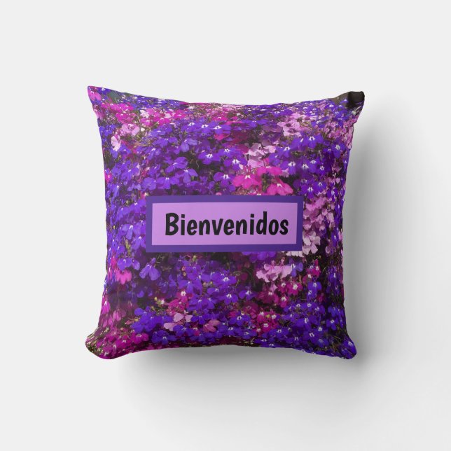 Cojín Decorativo Flores alegres que traen el exterior (Anverso)