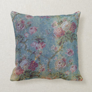 Cojín Decorativo Flores Almohada-Rosadas florales del Grunge del