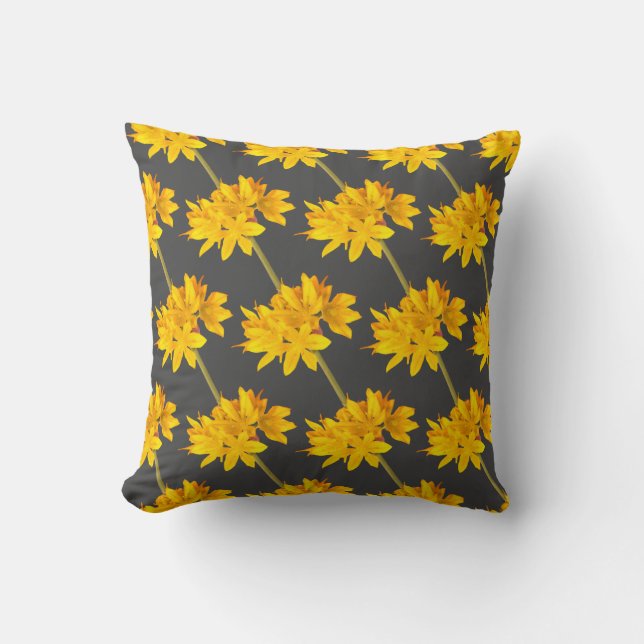 Cojín Decorativo Flores amarillas (Anverso)