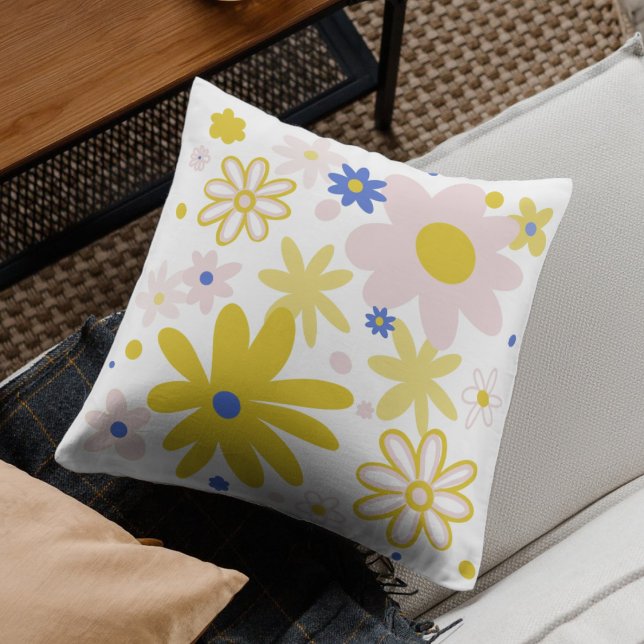 Cojín Decorativo Flores amarillas brillantes (Subido por el creador)