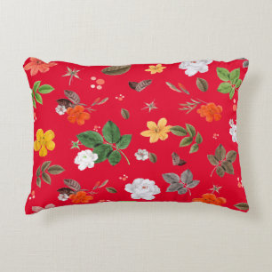 Cojín Decorativo Flores amarillas y rosas blancas 13