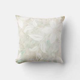 Cojín Decorativo Flores antiguas Cream White