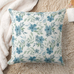 Cojín Decorativo Flores azules