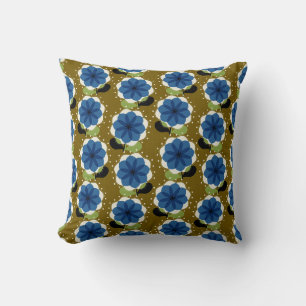 Cojín Decorativo Flores azules