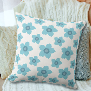 Cojín Decorativo Flores azules