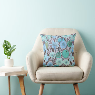 Cojín Decorativo Flores Bíblicas Caprichosas – Patrón de Garabatos