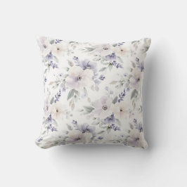 Cojín Decorativo Flores blancas de lavanda morada
