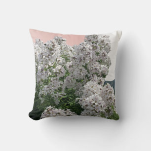 Cojín Decorativo Flores blancas elegantes en flor