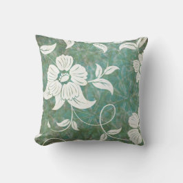 Cojín Decorativo Flores blancas florales antiguas
