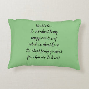 Cojín Decorativo Flores blancas Resumen Gratitud