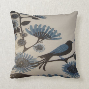 COJÍN DECORATIVO FLORES BLUEBIRD
