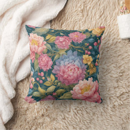 Cojín Decorativo Flores Brillantes Coloridas Florales
