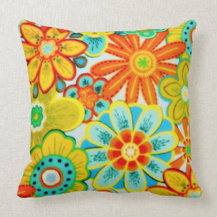 Cojín Decorativo Flores brillantes de Dora