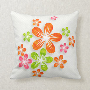 Cojín Decorativo Flores brillantes de la diversión (2)