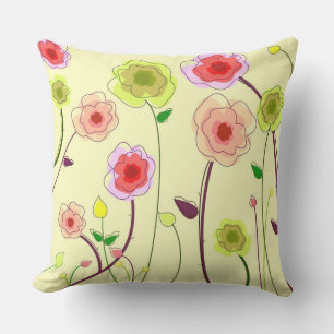 Cojín Decorativo Flores caprichosas