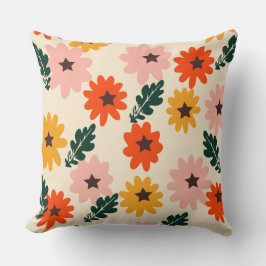 Cojín Decorativo Flores Coloridas 