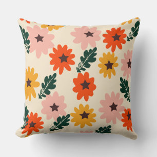 Cojín Decorativo Flores Coloridas 