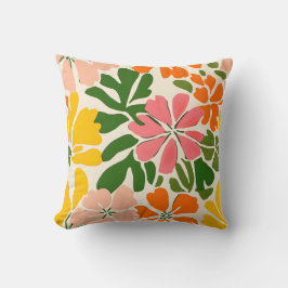 Cojín Decorativo Flores coloridas abstractas