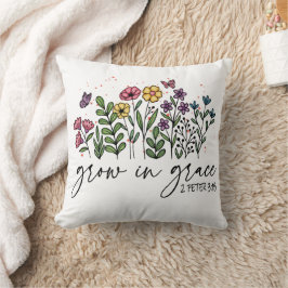 Cojín Decorativo Flores Coloridas Creciendo En Sublimación De Graci