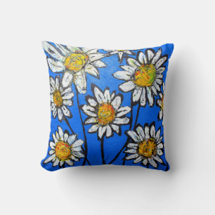 Cojín Decorativo Flores con pedales blancos