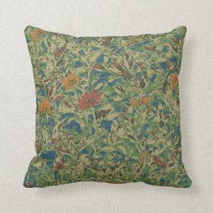 Cojín Decorativo Flores contra modelo del camuflaje de la hoja