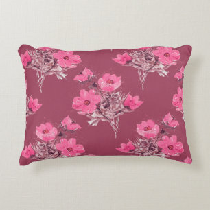 Cojín Decorativo Flores Cosmos sin costura patternabstracto, arte,