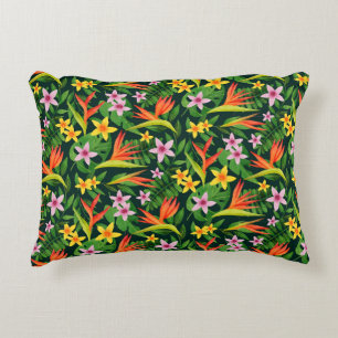 Cojín Decorativo Flores De Acuarela Y Patrón Floral De Frutas-23768