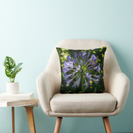 Cojín Decorativo Flores de agapanthus azules