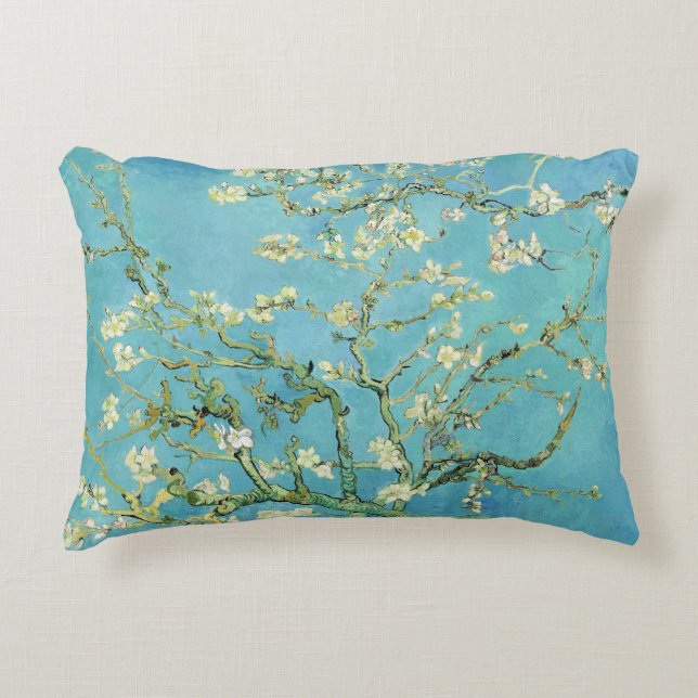 Cojín Decorativo Flores de Almendro de Van Gogh (Anverso)