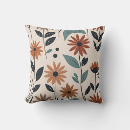 Cojín Decorativo Flores de Boho modernas