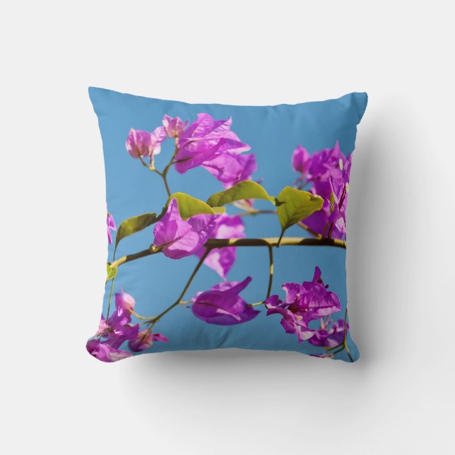 Cojín Decorativo Flores de Buganvilla (Anverso)