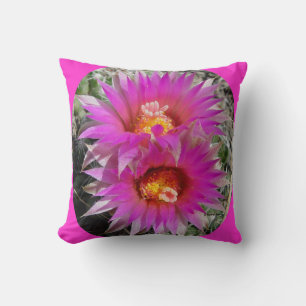 Cojín Decorativo Flores de Cactus Bola F30w "Escobaria vivipara"
