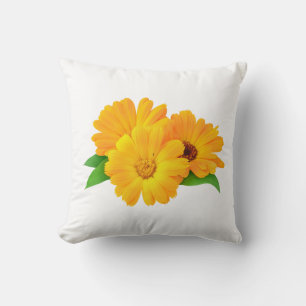 Cojín Decorativo Flores de Calendula Arregladas