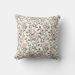 Cojín Decorativo Flores de cerezo japonesas rosadas elegantes vinta