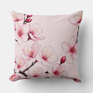 Cojín Decorativo Flores de cerezo rosa