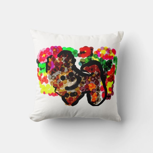 Cojín Decorativo flores de Chihuahua (Anverso)