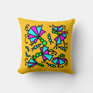 Cojín Decorativo flores de cochinilla