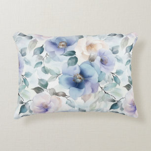 Cojín Decorativo Flores de crema de lavanda morada