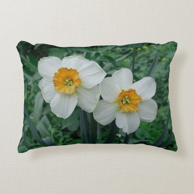 Cojín Decorativo Flores de Daffodil (Anverso)
