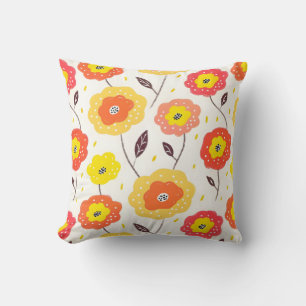 Cojín Decorativo Flores de dibujo