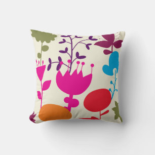 Cojín Decorativo flores de doodle