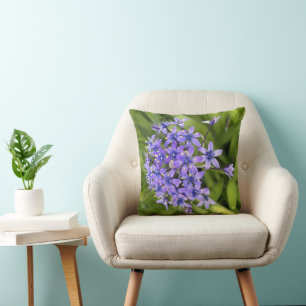 Cojín Decorativo Flores de Escila Portuguesa Primer Plano Foto de N