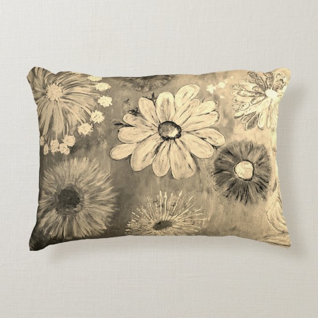 Cojín Decorativo Flores De Estilo (Anverso)