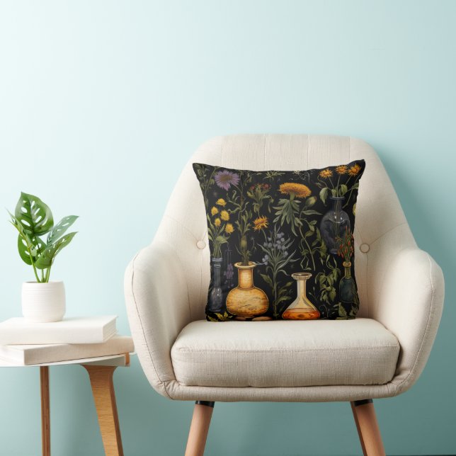 Cojín Decorativo Flores de Fantasía de Alquimia (Silla)