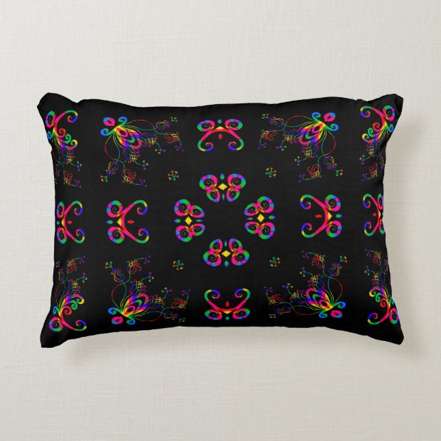 Cojín Decorativo Flores de Fiesta Bailando (Anverso)