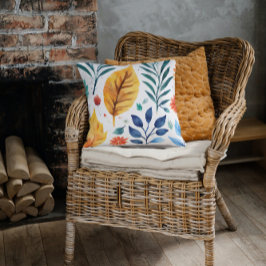 Cojín Decorativo Flores de flores botánicas florecientes