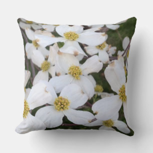 Cojín Decorativo Flores de flores de dogwood blancas