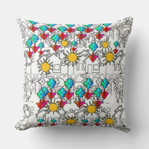 Cojín Decorativo Flores de Hogar Sol