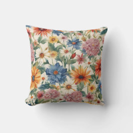 Cojín Decorativo Flores de jardín de verano en una tienda asombrosa