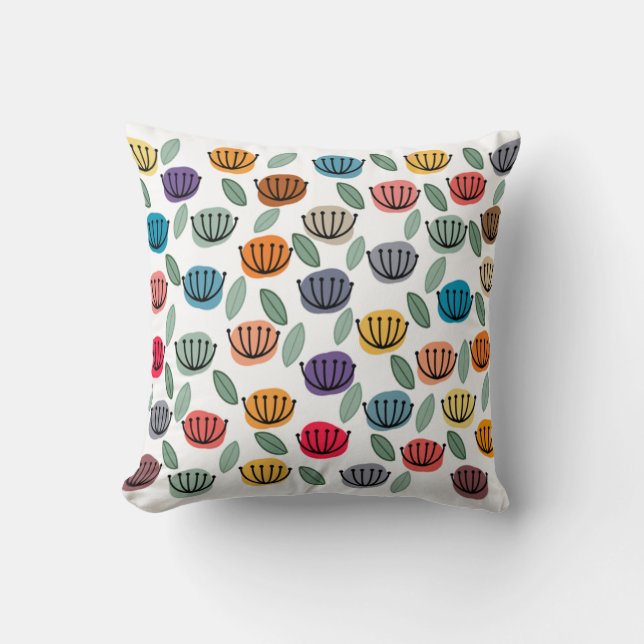 Cojín Decorativo Flores de la Copa Scandi (Anverso)